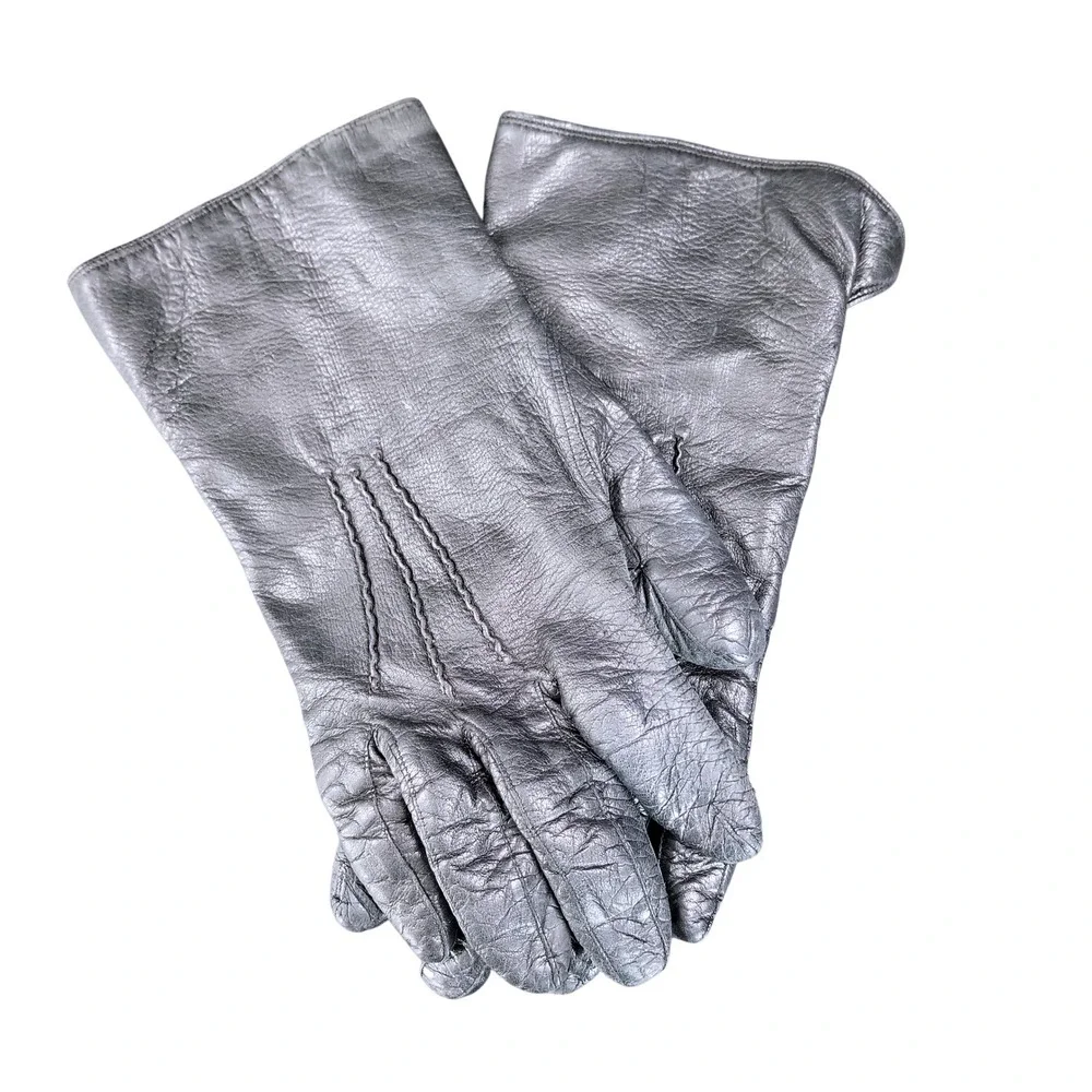 Gloves by Superb‎ Vintage Black Leather Gloves Made in Italy Size 6.5